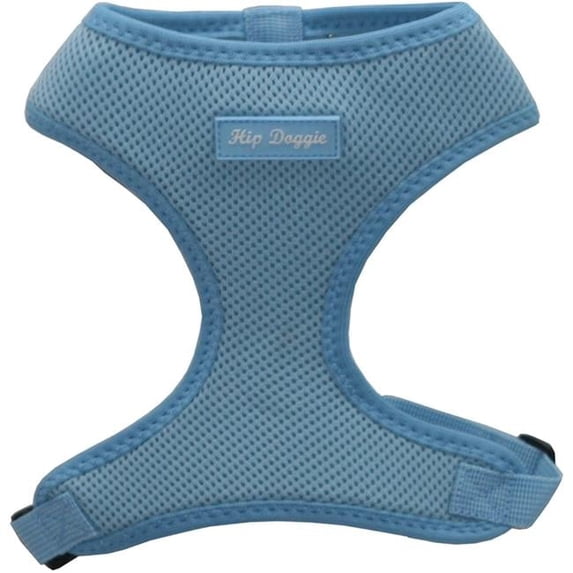 HipDoggie HD-6AMHBL-XL Ultra Comfort Harness Dog Vest, Light Blue - Extra Large