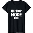 thumbnail image 1 of HipHop Mode On Men Women Short Sleeve T-Shirt Black Casual Tee, 1 of 5