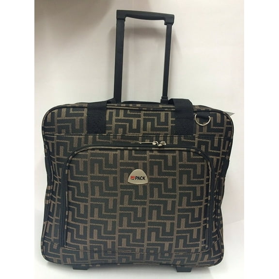 Hipack 16" computer / laptop bag rolling shoulder travel case carryon PRT16P-CF