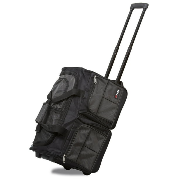 Hipack 20inch CarryOn Rolling Duffle Bag Charcoal