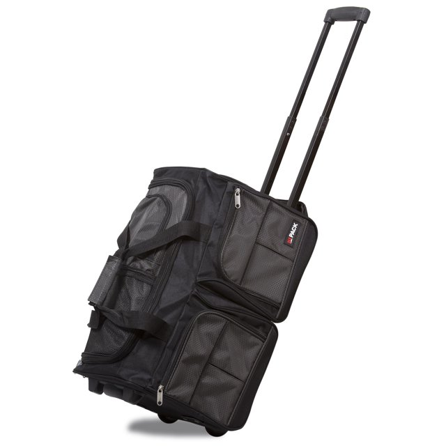 Hipack 20inch CarryOn Rolling Duffle Bag Charcoal