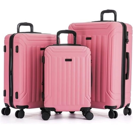 Hipack 25HP2107-ROSE Hipack Rover Generation Hardside 3-Piece Luggage Set - Rose