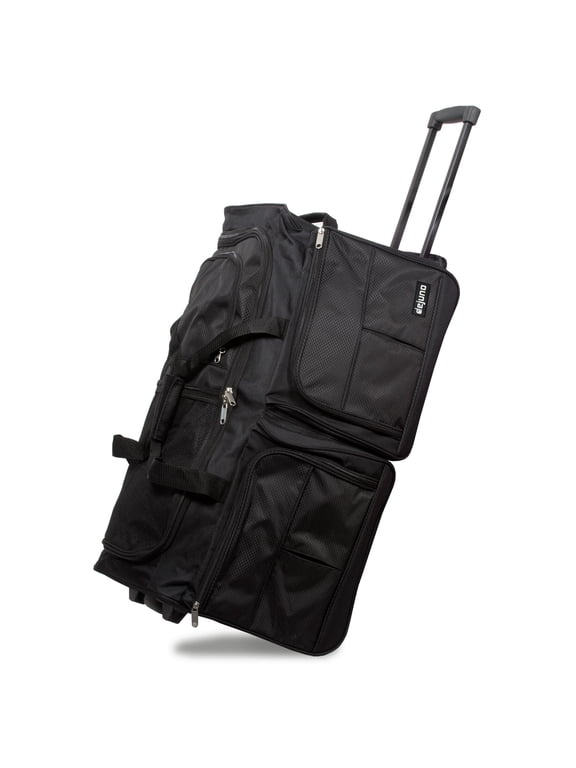 28-Inch Heavy Duty Rolling Duffle Bag - Black