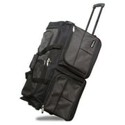 Hipack 28-Inch Heavy Duty Rolling Duffle Bag - Charcoal