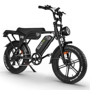 Hipatoo V8 Max Electric Bike for Adults,20" Fat Tire Ebike Electric Mountain Bike 750W 31MPH,48V 30Ah Battery UL2849