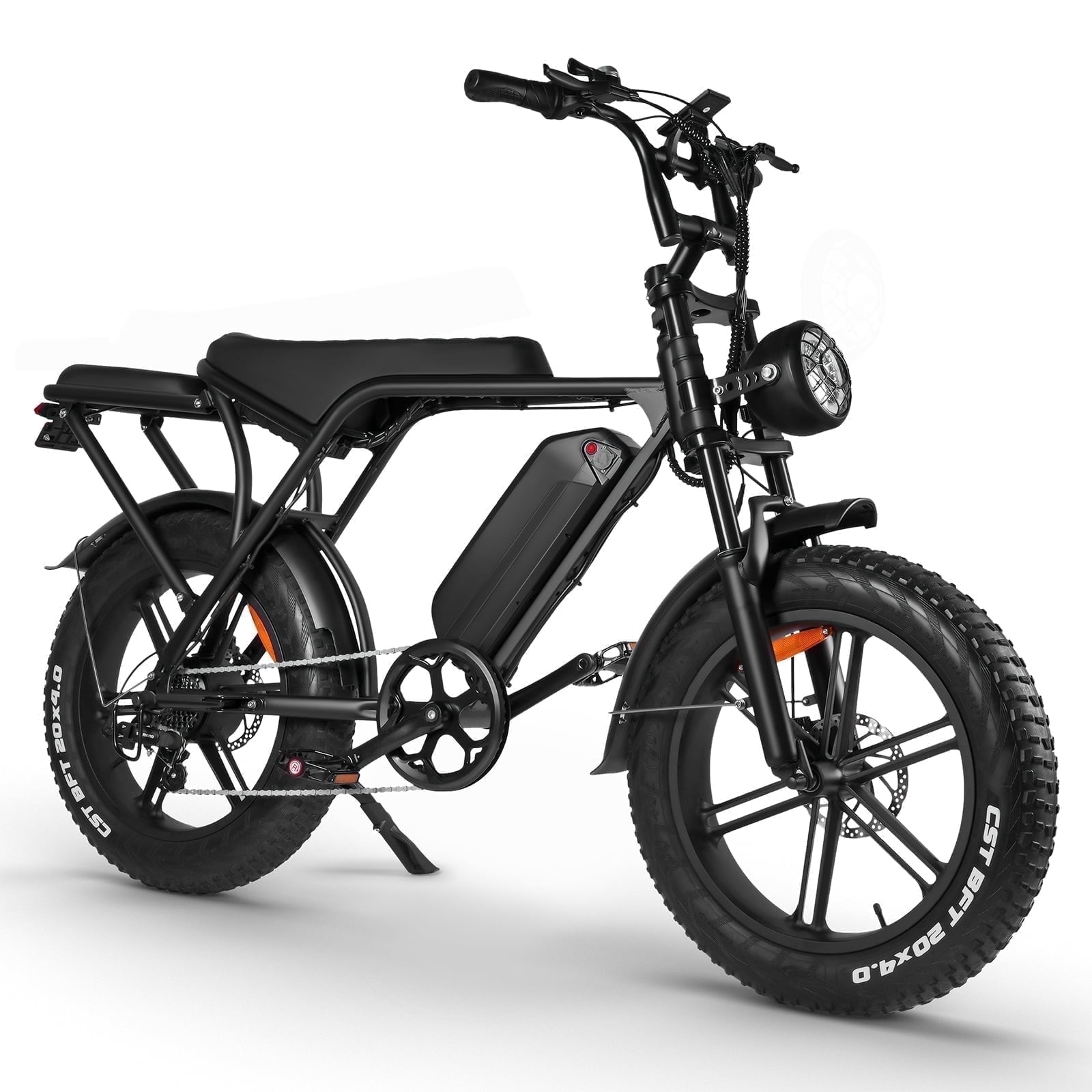 Hipatoo Electric Bike for Adults, Ebike Moped Style with 1000W Peak Motor 48V 15Ah Battery Up to 31MPH, 20'' Fat Tire E Bike, Dual Disc Brakes Mountain Bike for Commuting & Off-Road, E-bike UL2849