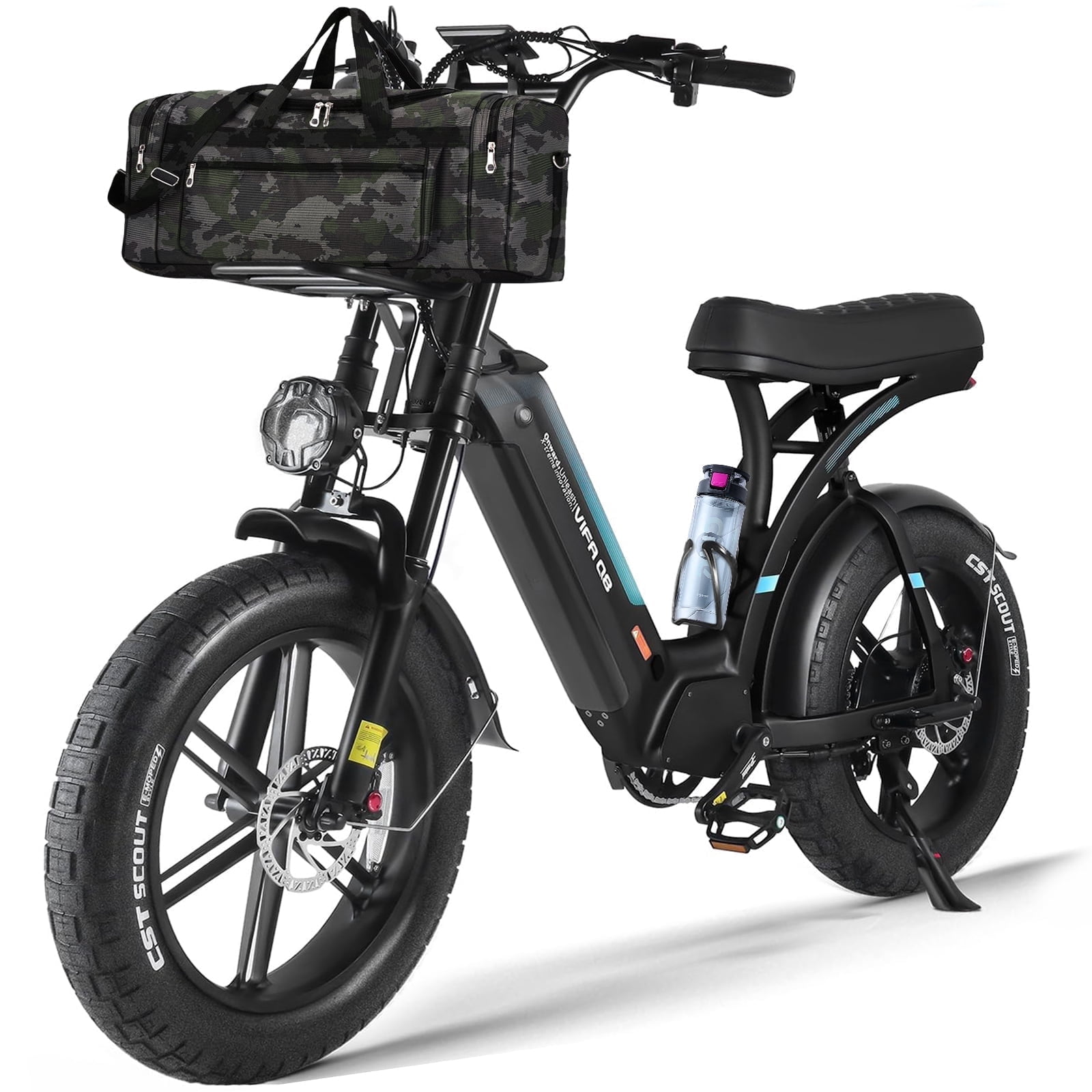 Luimp Electric Bike for Adults, 750W Ebike with 48V 20Ah Battery, 31MPH Electric Bicycles, 20'' Fat Tire Ebike, Hydraulic Brake Mountain Bike, 7 Speed Bicicleta Eléctrica para Adultos, E-bike UL2849