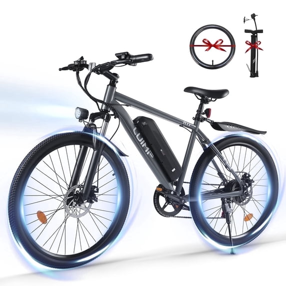 Hipatoo 26" Electric Bike 500W 20MPH E-bike, 36V 10.4Ah Battery, Ebike for Adults, E Bike UL2849