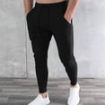 thumbnail image 1 of Elvqul Baggy Sweatpants for Men Lightweight Joggers Straight Leg Elastic Waisted Mens Pants with Pockets, 1 of 8