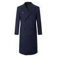 thumbnail image 1 of Elvqul Big and Tall Peacoat for Men Outerwear Navy Coats Stylish Casual Mens Jacket Double Breasted, 1 of 7