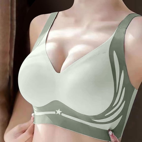 Elvqul Bras for Women Sport Wireless Juniors Bras Adjustable 32AB-38AB