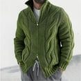 thumbnail image 1 of Elvqul Cardigan Sweater for Men Knit Solid Big and Tall Mens Sweater Long Sleeve, 1 of 4