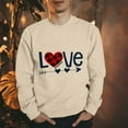 thumbnail image 1 of Elvqul Crew Neck Sweatshirts for Men Big Long Sleeve Graphic Mens Sweatshirts No Hood, 1 of 4