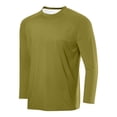 thumbnail image 1 of Hipattires Dry Fit T-Shirts for Men Long Sleeve Pullover Casual Athlete Crew Neck Breathable Loose Plain Mens Shirts Workout, 1 of 2
