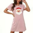 thumbnail image 1 of Elvqul Funny Pajamas for Women Casual Nightgowns Plus Size Button up Christmas Juniors Pajamas, 1 of 3