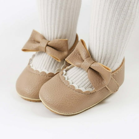 Hipattires Khaki Shoes for Preemie Outerdoors Girls Shoes Leather
