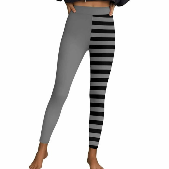 Hipattires Leggings for Women,Womens Pants,Stretchy Pull on Ankle Yoga Athletic,Gray, Size L