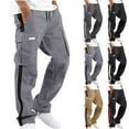 thumbnail image 1 of Elvqul Mens Cargo Pants Joggers with Pockets Big and Tall Cargo Pants for Men, 1 of 6