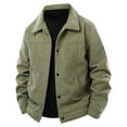 thumbnail image 1 of Hipattires Mens Fleece Jackets Plus Size Bomber Jackets Zipper Winter Work Heavyweight Pocket Coat for Men Warm, 1 of 7