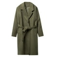 thumbnail image 1 of Elvqul Peacoat for Men Big and Tall Green Overcoat Double Breasted Coats Fashion Mens Jacket Winter, 1 of 5
