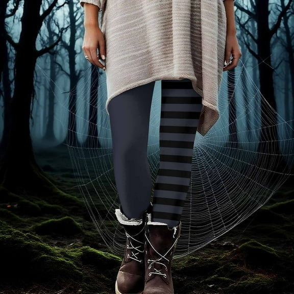 Elvqul Petite Pants for Women Workout Plus Size Leggings Athletic Stretch Halloween Halloween Womens Pants