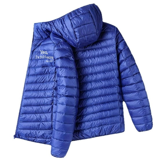 Hipattires Puffer Jackets for Men Big and Tall Zipper Front Thermal Hoodie , Plus Size Casual Warm Mens Coat Winter , SIZE XXXXL