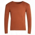 thumbnail image 1 of Elvqul Pullover Sweater for Men Orange Shirt V Neck Mens Sweater Big and Tall, 1 of 3