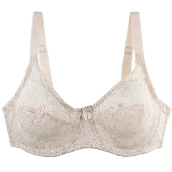 Elvqul Push up Bras for Women Plus Size Breathable Lightweight Underwire Juniors Bras 34C-46E