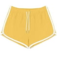 thumbnail image 1 of Elvqul Sports Shorts for Women Yoga Workout Running Yellow Pull on Womens Shorts, 1 of 6