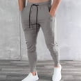 thumbnail image 1 of Elvqul Sweatpants for Men Baggy with Pockets Joggers Elastic Waisted Straight Leg Mens Pants Outdoor, 1 of 8