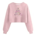 thumbnail image 1 of Hipattires Sweatshirts for Women Christmas, Womens Clothes Christmas, Graphic Loose Fashion Long Sleeve, Pink, 1 of 1