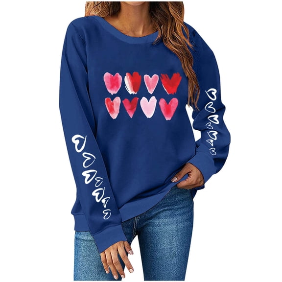 Hipattires Sweatshirts for Women Pullover Sweatshirts Long Sleeve no Hood Casual Womens Shirts Graphic