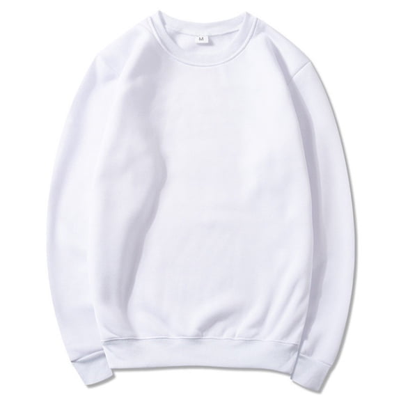 Hipattires Tops for Men Sweatshirts Long Sleeve Pullover Big and Tall Round Neck Trendy Winter Loose Mens Shirts Travel
