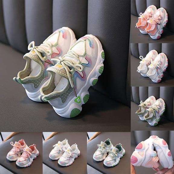 Hipattires Toddler Shoes for Girls Fashion Comfort Green Sneakers Shoes