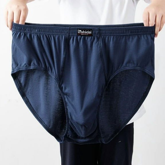 Elvqul Underwear for Men Briefs High Waisted Loose Big and Tall Mens Underwear