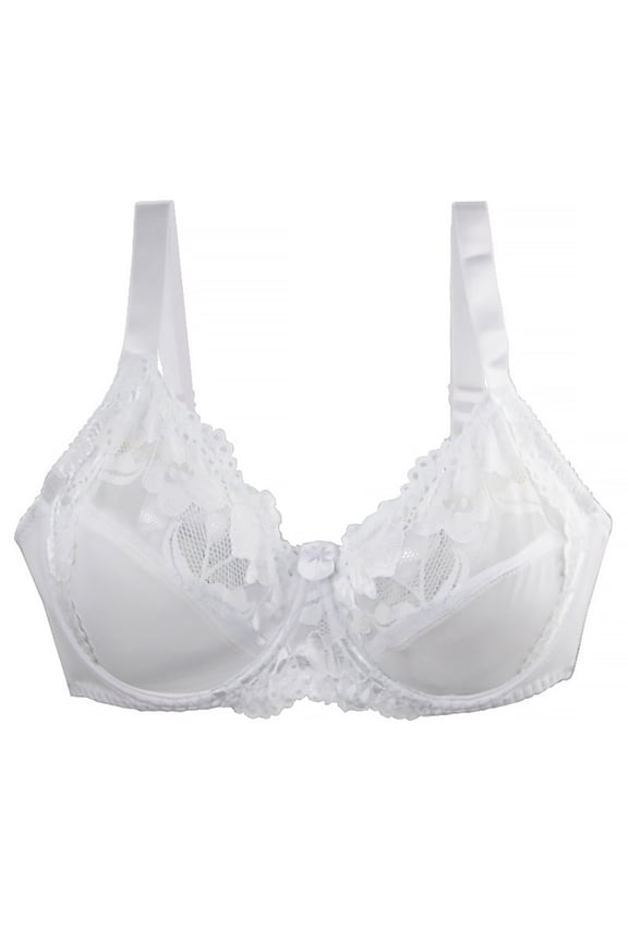 Underwire Bras for Women Plus Size Push up Breathable Lace Lightweight Juniors Bras 38D-46D 36E-48E 36F-48F