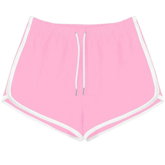 Elvqul Womens Athletic Shorts Yoga Workout Biker Solid Shorts for Ladies Pull on