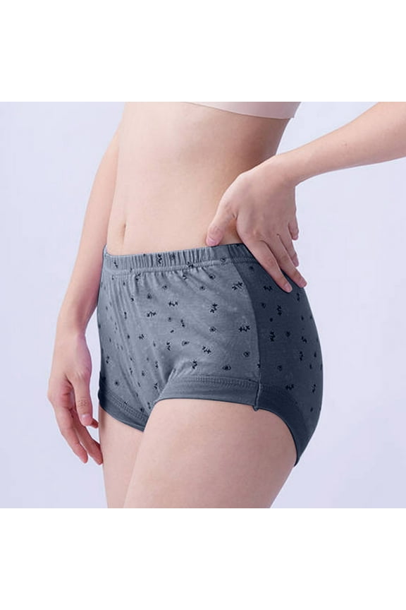 Womens Boxers Underwear 100% Algodon Summer Plus Size Loose Panties for Older Women