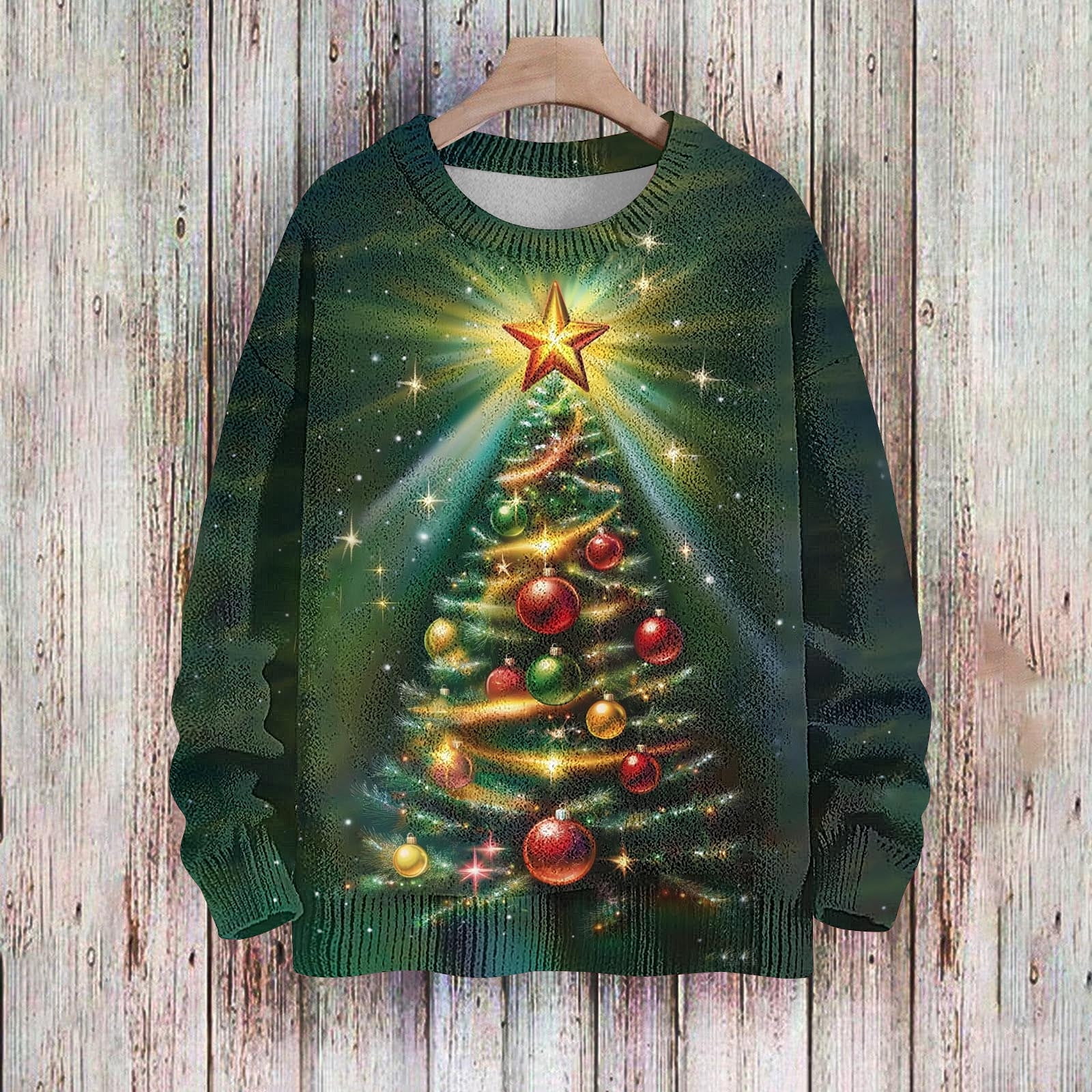 Elvqul Womens Holiday Sweater Christmas Pullover Cozy Knit Plus