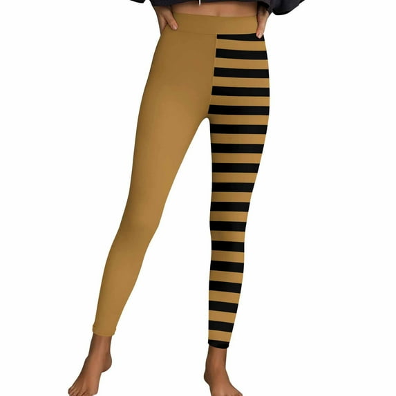 Hipattires Womens Leggings,Pants for Women,Gym Yoga Stretchy Ankle,Yellow, Size XL