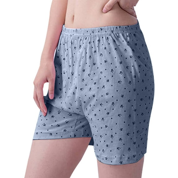 Hipattires Womens Panties Boxers 100% Algodon Cotton Plus Size Summer Underwear for Older Women Loose