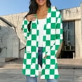 thumbnail image 1 of Elvqul Womens Trendy Cardigans Long Sleeve with Pockets Cardigans Pattern Green Sweaters for Juniors Open Front, 1 of 7