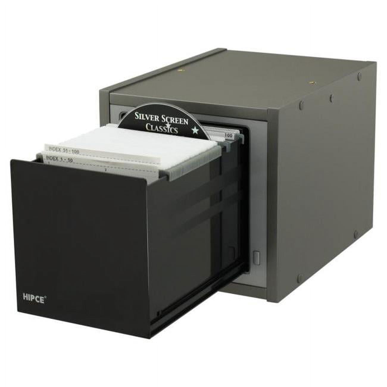 Hipce CDCT-100 DS Stackable One Touch CD & DVD Cabinet, Dark