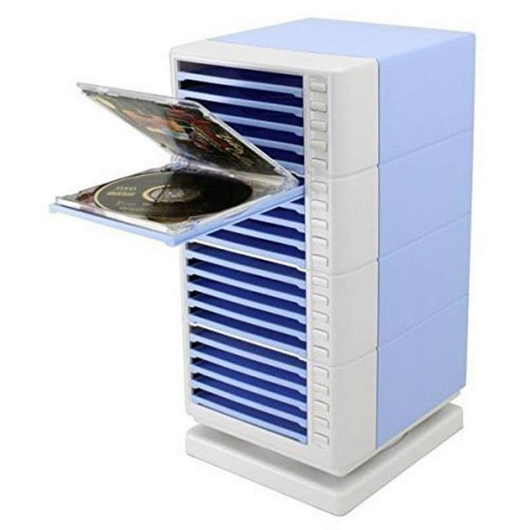Hipce CDRT-20 SB One Touch Swivel CD Rack, Sky Blue - 20