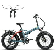 Hipeak 750W Electric Bike for Adults Folding Ebike 48V 15Ah 20" x 4.0" Fat Tire Electric Bike with Removable Battery, Foldable Adults Electric Bicycles 25MPH Front Suspension