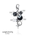 thumbnail image 1 of Hiphop Black Dice 8 Ball Dice Billiards Keychain Y2K Bag Purse Handbag Fashion Lucky Dice Starburst Men Women Pendant Bag Charms Hangings Punk Accessories, 1 of 8