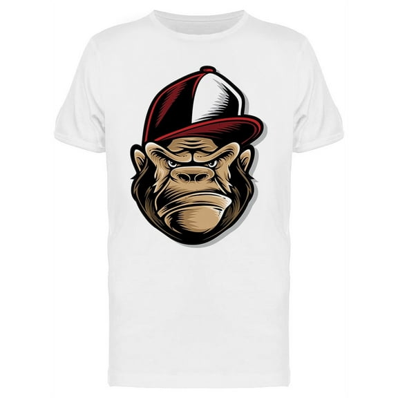 Hiphop Gorilla Cap T-Shirt Men -Image by Shutterstock, Male Small