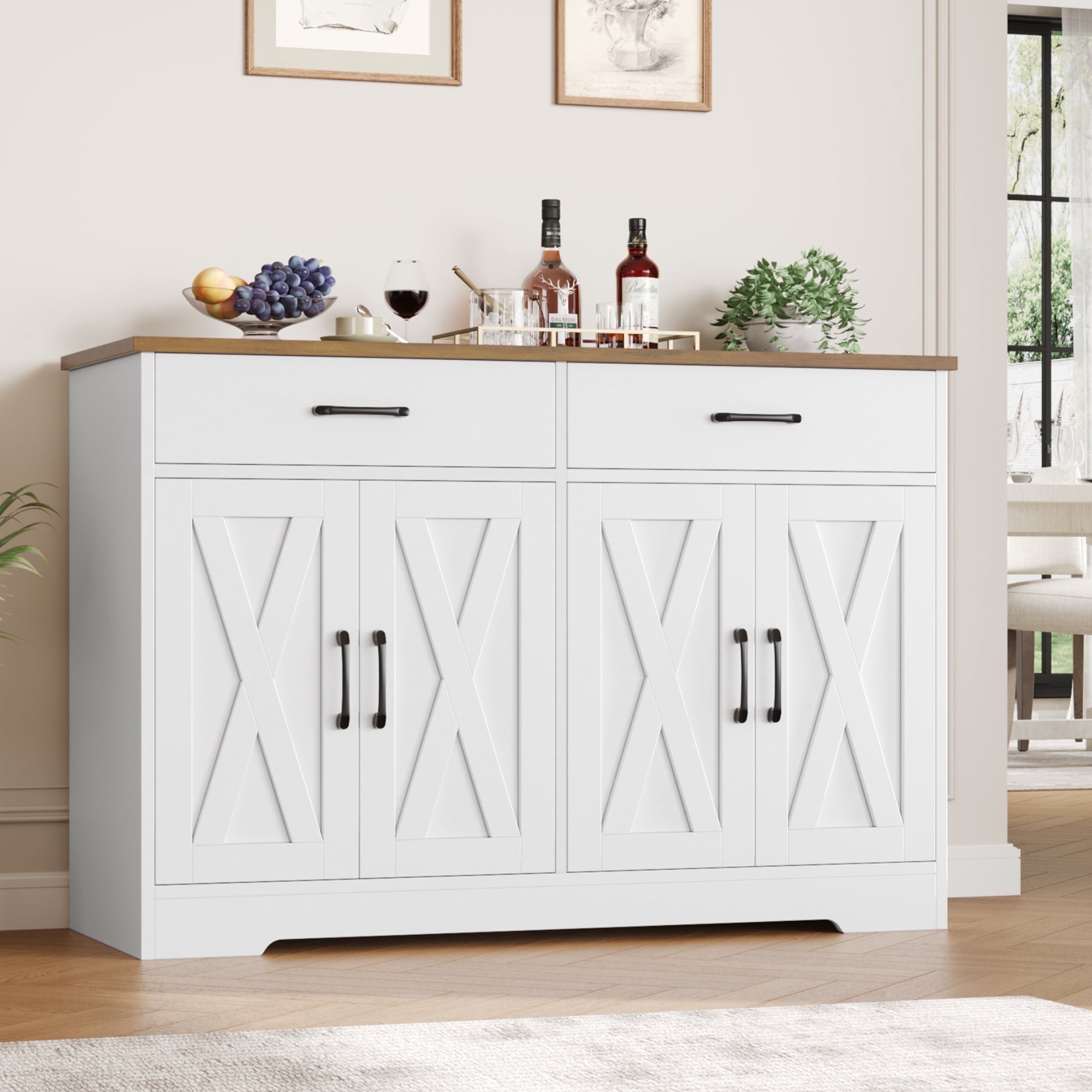 <週末価格>3ドア Low Cabinet 白　*送料込み Hiphuta 47