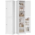 thumbnail image 1 of Hiphuta 71" Tall Bathroom Storage Cabinets with Adjustable Shelves, Narrow Cabinet with Door Shelves, Bathroom Storage Tower for Small Spaces, White, 1 of 8
