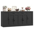 thumbnail image 1 of Hiphuta 70.8"W Large Buffet Cabinet with Storage, Modern Farmhouse Sideboard with 6 Doors, Coffee Bar for Kitchen Dining Room Living Room, Black, 1 of 7